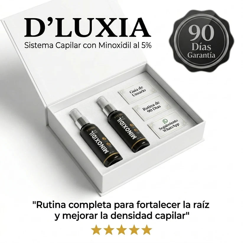 D’LUXIA Minoxidil 5% - Estimula el crecimiento capilar y fortalece la raiz