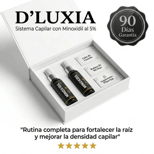 D’LUXIA Minoxidil 5% - Estimula el crecimiento capilar y fortalece la raiz